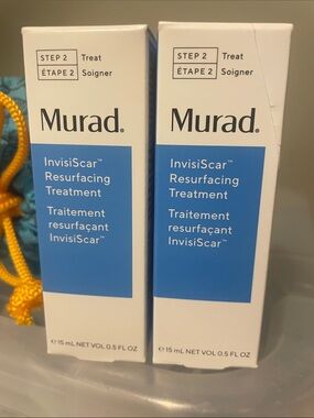 New Murad InvisiScar Resurfacing Treatment - full size 15ml x2 MSRP $59